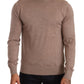 Dolce & Gabbana Brown Cashmere Turtleneck Pullover Sweater