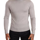 Dolce & Gabbana Gray Cashmere Turtleneck Pullover Sweater
