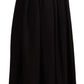 Dolce & Gabbana Black Wool High Waist Maxi PIECE Skirt