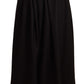 Dolce & Gabbana Black Wool High Waist Maxi PIECE Skirt