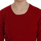 MILA SCHÖN Red Round Neck Pullover Cashmere Sweater