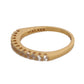 Nialaya Gold Authentic Womens Clear CZ Gold 925 Silver Ring