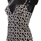 Dolce & Gabbana Black White Logo Print Camisole Top Underwear