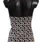Dolce & Gabbana Black White Logo Print Camisole Top Underwear