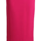 Dolce & Gabbana Pink High Waist Stretch Pencil Straight Skirt