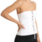 Dolce & Gabbana White PALERMO Bustier Cotton Top Corset