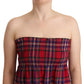 CAMPO DI FRAGOLE Multicolor Chekered Sleevelesss Tank Top