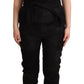 La Maison du Couturier Black Spaghetti Strap Jumpsuit Dress
