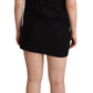 Roberto Cavalli Black Sleeveless Cotton Sheath Mini Dress