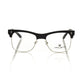 Frankie Morello Black Metallic Men's Eyeglass Frame