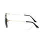 Frankie Morello Black Metallic Fibre Men Sunglasses