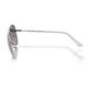Frankie Morello Silver Metallic Fiber Men's Sunglass
