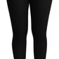 Dolce & Gabbana Black Cashmere Stretch Waist Tights Pants