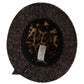 Dolce & Gabbana Gray Melange Blended Textured Tweed Hat
