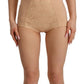 Dolce & Gabbana Beige Nylon Floral Lace Bodysuit Underwear