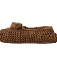 Dolce & Gabbana Brown Slip On Ballerina Flats Wool Knit Shoes
