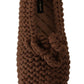 Dolce & Gabbana Brown Slip On Ballerina Flats Wool Knit Shoes