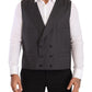 Dolce & Gabbana Gray Double Breasted 2 Piece SICILIA Blazer