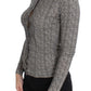 Dolce & Gabbana Black White Wool Top Cardigan Sweater