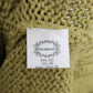 PINK MEMORIES Green Cotton Blend Knitted Sleeveless Sweater