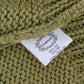 PINK MEMORIES Green Cotton Blend Knitted Sleeveless Sweater