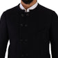 Dolce & Gabbana Gray Alpaca Button Down Men Coat Jacket