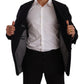 Dolce & Gabbana Gray Alpaca Button Down Men Coat Jacket