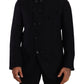 Dolce & Gabbana Gray Alpaca Button Down Men Coat Jacket