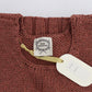 PINK MEMORIES Red Cotton Blend Knitted Sleeveless Sweater