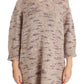 PINK MEMORIES Beige Wool Blend Knitted Oversize Sweater