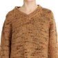 PINK MEMORIES Brown Wool Blend Knitted Oversize Sweater