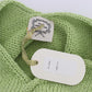 PINK MEMORIES Green Cotton Blend Knitted Sweater