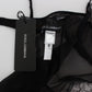 Dolce & Gabbana Black Silk Lace Babydoll Lingerie Top