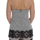 Dolce & Gabbana Black Silk Lace Babydoll Lingerie Top