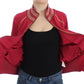 John Galliano Pink Mock Zip Cardigan Sweatshirt Sweater