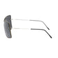 Frankie Morello Black Metallic Fiber Women Sunglasses