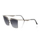 Frankie Morello Silver Metallic Women's Sunglass