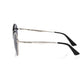 Frankie Morello Black Metallic Women Sunglasses