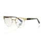 Frankie Morello Gold Metallic Women's Eyeglass Frame
