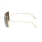 Frankie Morello Gold Metallic Fiber Women Sunglasses