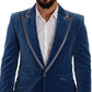 Dolce & Gabbana Blue SICILIA Velvet Slim Fit 2 Piece Suit