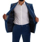 Dolce & Gabbana Blue SICILIA Velvet Slim Fit 2 Piece Suit