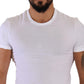 Dolce & Gabbana White Round Neck Cotton Stretch T-shirt Underwear