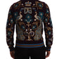 Dolce & Gabbana Bordeaux Cashmere DG Crown Embroidered Sweater