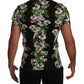 Dolce & Gabbana Black Floral Print Crewneck T-shirt