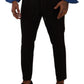 Dolce & Gabbana Bordeaux Wool Men Skinny Trouser Pants