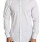 Dolce & Gabbana White Striped Formal MARTINI Shirt