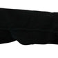 Dolce & Gabbana Black Leather Motorcycle Biker Mitten Gloves