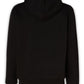 Versace Jeans Black Cotton Logo Details Hooded Sweatshirt