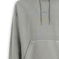 Hugo Boss Grey Cotton Logo Details Hooded Sweatshirt